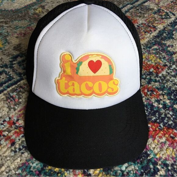 I Love Tacos Trucker Ball Cap - Picture 1 of 7